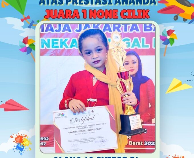 Siswi TK Islam Al Azhar 5 Kemandoran Raih Juara 1 Abang None Cilik Remaja Jakarta Barat ke-28