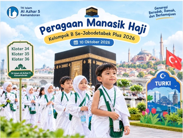 TK Islam Al Azhar 5 Kemandoran Ikuti Peragaan Manasik Haji Se-Jabodetabek Plus 2026